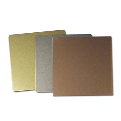 Rostfritt stål färgark